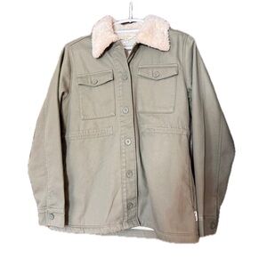Hang Ten Green Sherpa-Lined Jacket